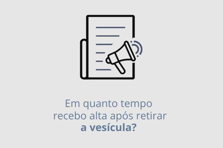 Em quanto tempo recebo alta após retirar a vesícula?